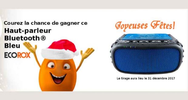 Gagnez un haut-parleur bluetooth Ecorox