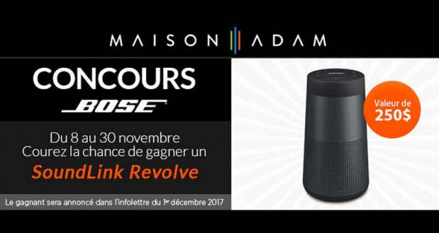 Haut-parleur sans fil et bluetooth BOSE Revolve de 250 $