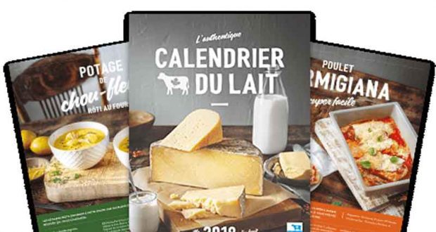 Obtenez le Calendrier du lait 2018 GRATUITEMENT