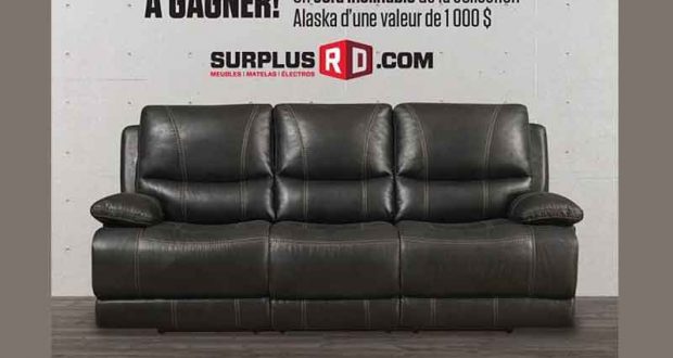 Sofa inclinable de la collection Alaska (1000$)