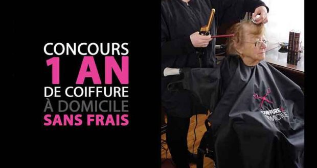 Un an de coiffure à domicile pour vous-même ou un proche