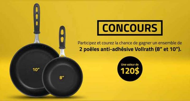 Un ensemble de 2 poêles anti-adhésive Vollrath