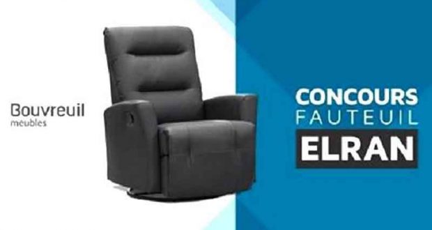 Un fauteuil Elran en cuir noir (995$)