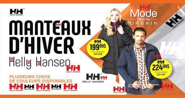 Un manteau d’hiver de la marque Helly Hansen