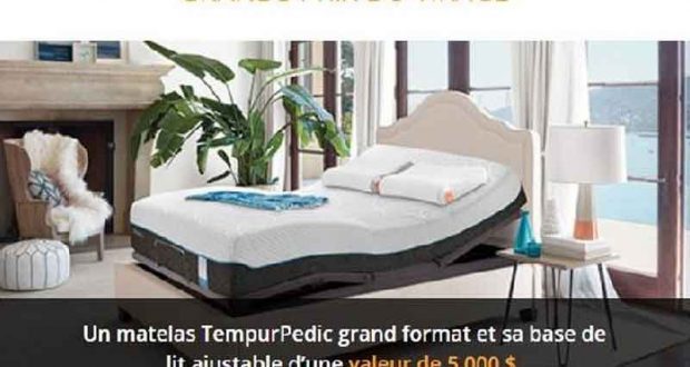 Un matelas TempurPedic de 5000 $