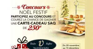 Une carte-cadeau SAQ de 250$