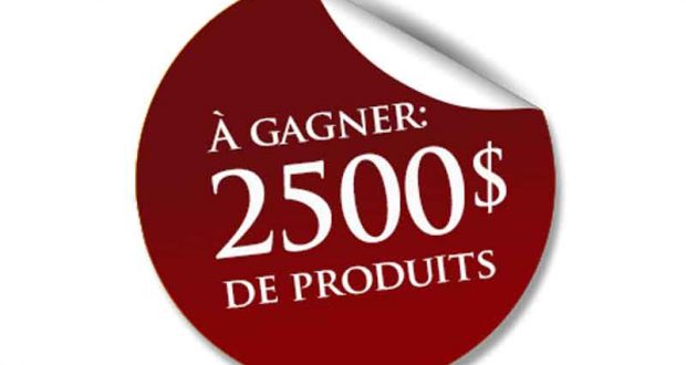 2500$ de produits de votre choix Després Laporte