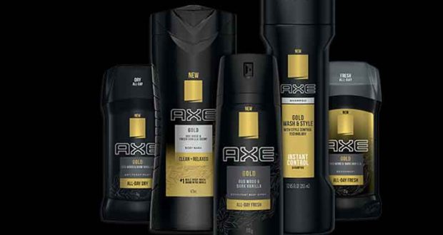 300 ensembles de 3 produits AXE Gold Gratuits