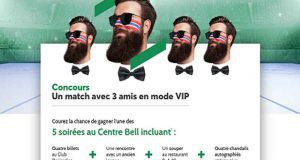 5 soirées VIP pour 4 au Centre Bell de 5568 $ chacune
