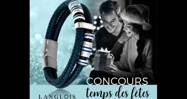 Bracelet de cuir double avec accents en acier inoxydable