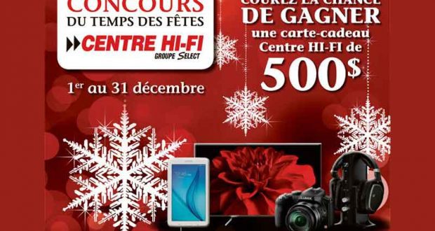 Carte-cadeau Centre HI-FI de 500 $