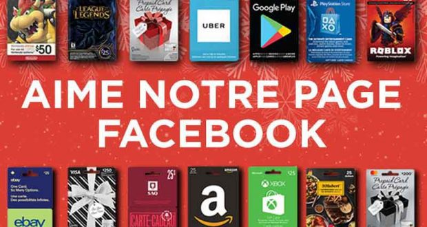 Cartes cadeaux distribuées par Couche-Tard