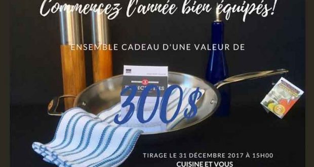 Ensemble d'articles de cuisine de 300$