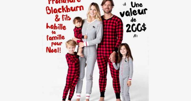 Ensemble de pyjamas pour la famille (200$)