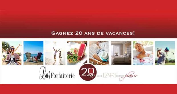 Gagnez 20 ans de vacances (50 000 $)