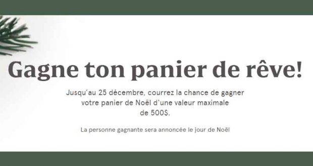 Gagnez votre panier de Noël de 500$