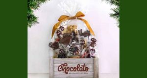 Panier-cadeau Chocolato « LE COFFRE AUX TRÉSORS »