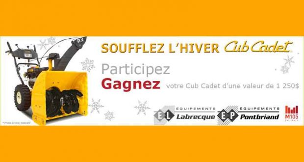 Souffleuse hyper performante Cub Cadet de 1250$