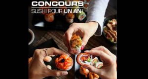 Un an de Sushi Gratuits (3000$)