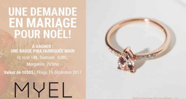 Une bague Pira en Or rose, Diamant et Morganite de 1050$