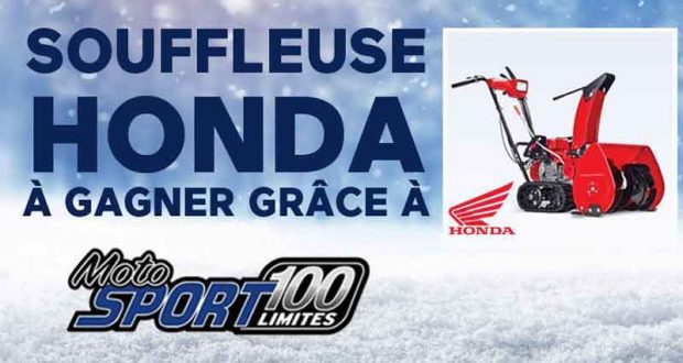 Une souffleuse Honda à chenille de 2 600 $