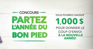 1000 $ pour vous aider à partir l'année du bon pied