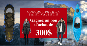 Bon d'achat de 300$ chez Dépôt Plein Air