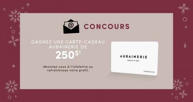 Carte-cadeau Aubainerie de 250 $