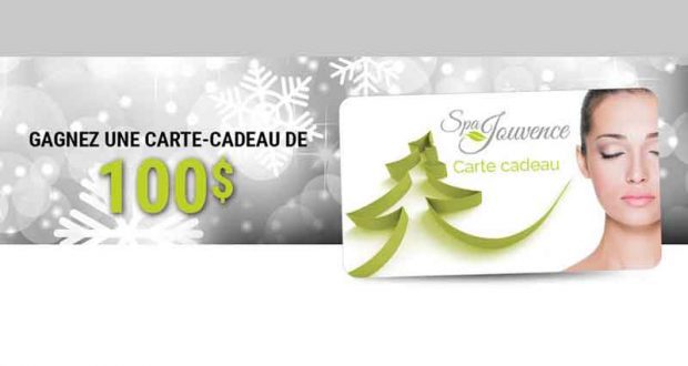 Carte-cadeau de 100$ au Spa Jouvence