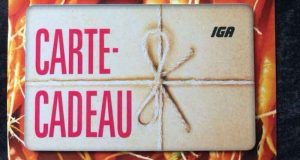 Certificat cadeau de 50$ de chez IGA
