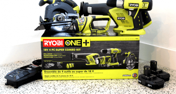 Coffret Super Combo Ryobi ONE 18V 4 pièces