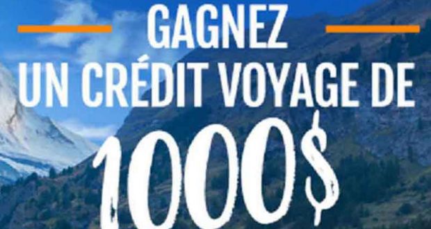 Crédit de 1000 $ pour voyager