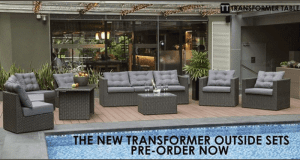 Ensemble patio transformable