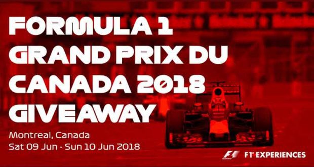 Expérience Formula 1 grand prix du canada 2018 (9178$)