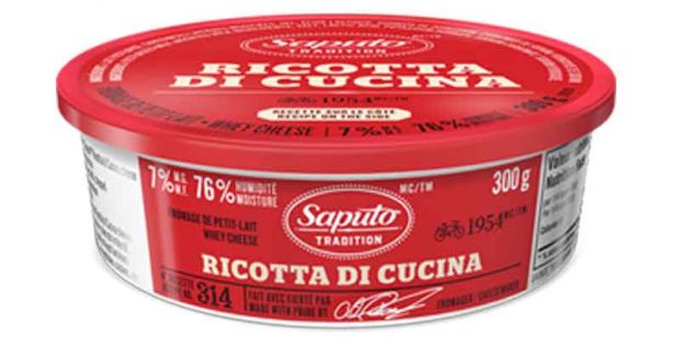 Fromage Ricotta di Cucina de Saputo 300 g à 1$