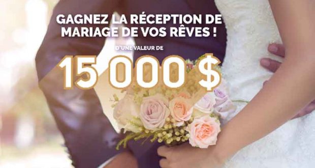 Gagnez la réception de mariage de vos rêves (15 000$)