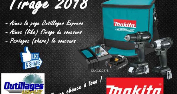 Un ensemble MAKITA DLX2220SYB Black Edition