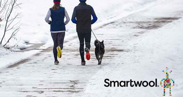 Un ensemble de course Smartwool