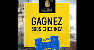 Une carte cadeau de 500$ chez IKEA