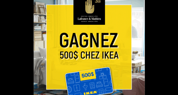 Une carte cadeau de 500$ chez IKEA