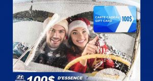 Une carte-cadeau d'essence de 100$