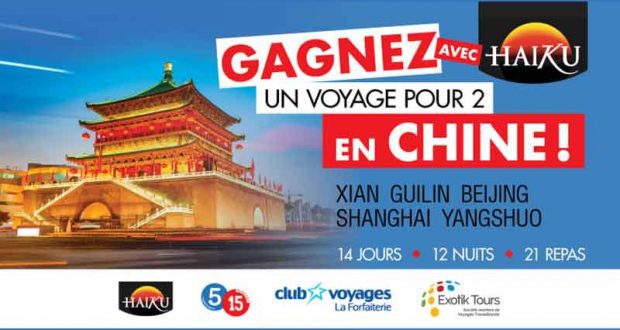 Voyage en Chine pour deux personnes