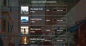 Voyage organisé pour 2 au Japon, Maroc ou la Turquie