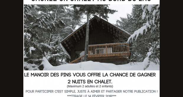 2 nuits dans un chalet au Manoir des Pins