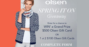 Carte-cadeau Olsen de 500 $