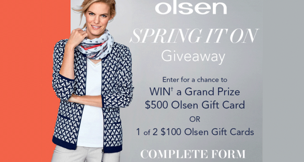 Carte-cadeau Olsen de 500 $
