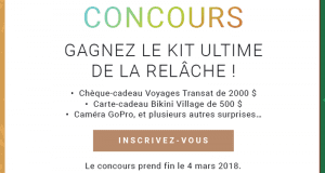 Chèque cadeau de 2000 $ de Voyages Transat