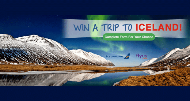 Gagnez 2 billets d'avion aller-retour en Islande (3 500 $)