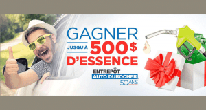 Gagnez chaque jour 500$ en carte d’essence