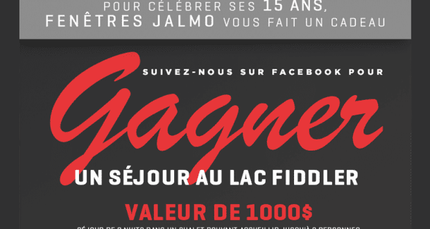 Gagnez un séjour au Lac Fiddler pour 8 personnes